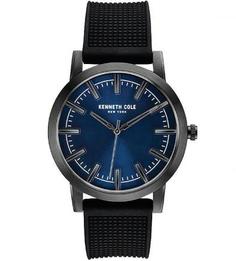 Часы с черным силиконовым браслетом Kenneth Cole