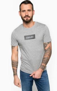 Хлопковая футболка с круглым вырезом Jack & Jones