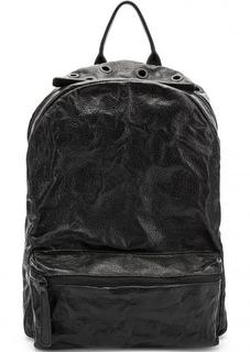 Вместительный кожаный рюкзак с металлическим декором Io Pelle