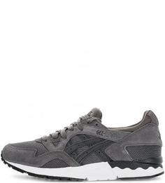 Серые кроссовки из текстиля и замши Asics Tiger