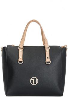 Черная сумка с одним отделом Trussardi Jeans