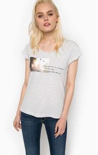 Хлопковая футболка с короткими рукавами Mustang