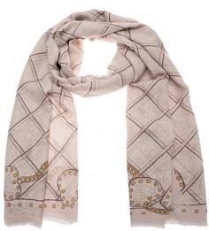 Палантин с контрастным принтом Guess