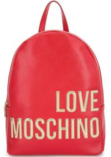 Рюкзак из искусственной кожи с одним отделом Love Moschino