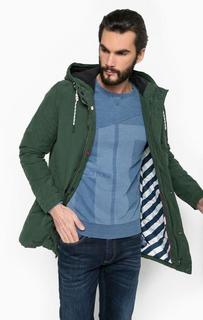 Зеленая куртка с капюшоном Hilfiger Denim