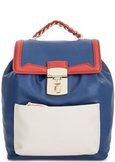 Синий рюкзак с одним отделом Trussardi Jeans