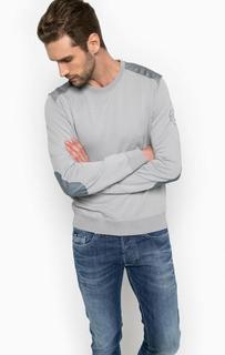 Однотонный свитшот с контрастными вставками Gas