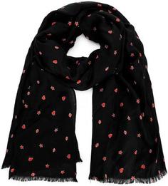 Черный шарф из вискозы Tom Tailor