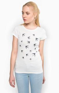 Футболка из хлопка с круглым вырезом Tom Tailor Denim