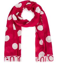 Палантин в горочек цвета фуксии Liu Jo