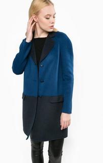 Синее пальто на пуговицах Liu Jo