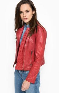 Кожаная куртка на молнии Pepe Jeans