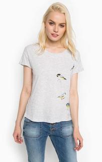 Хлопковая футболка с короткими рукавами Mustang