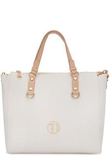 Сумка со съемным карманом и контрастными ручками Trussardi Jeans