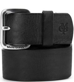 Черный кожаный ремень Marc Opolo