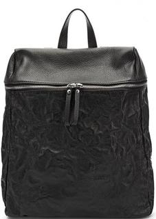 Сумка-рюкзак из натуральной кожи черного цвета Io Pelle