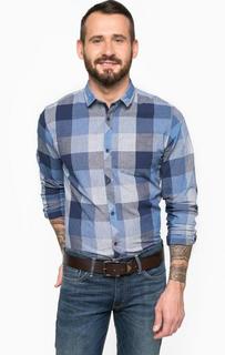 Хлопковая рубашка в клетку Jack & Jones