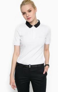 Футболка поло из хлопка с вырезом на кнопках Armani Jeans