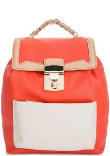 Красный рюкзак с одним отделом Trussardi Jeans