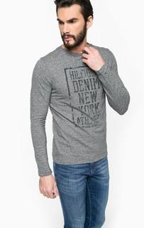 Футболка из хлопка с принтом Hilfiger Denim