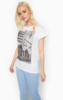 Хлопковая футболка с короткими рукавами Trussardi Jeans