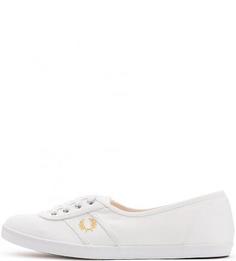Однотонные текстильные кеды Fred Perry