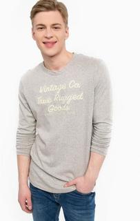 Хлопковая футболка с длинными рукавами Jack & Jones
