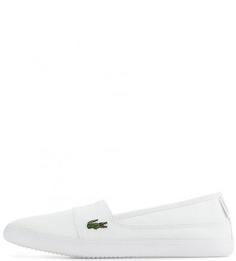 Слипоны белого цвета Lacoste