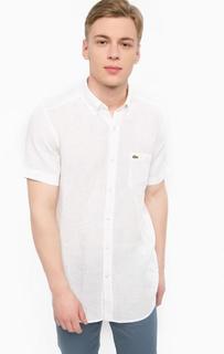Льняная приталенная рубашка Lacoste