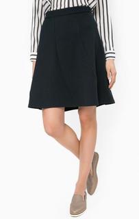 Расклешенная синяя юбка Selected