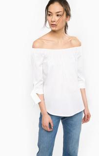 Белая блуза из хлопка с рукавами 3/4 Rich&Royal