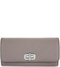 Серый кошелек из натуральной кожи Michael Michael Kors