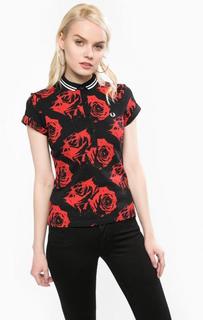 Футболка поло с цветочным принтом Fred Perry