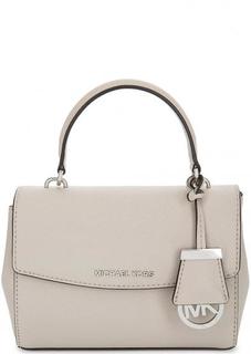 Маленькая серая сумка из сафьяновой кожи Michael Michael Kors