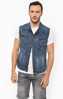 Джинсовый жилет с застежкой на болты Wrangler