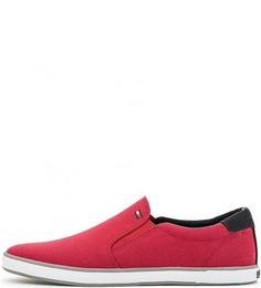 Красные текстильные слипоны Tommy Hilfiger