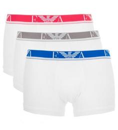 Комплект из трех трусов-боксеров из хлопка Emporio Armani