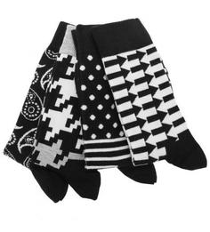 Комплект из четырех пар хлопковых носков Happy Socks