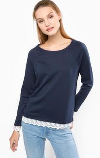 Однотонный свитшот с кружевной вставкой Vero Moda