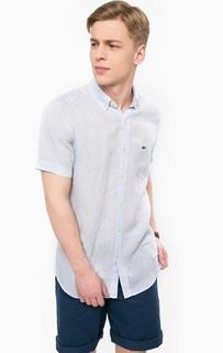 Льняная рубашка с короткими рукавами Lacoste