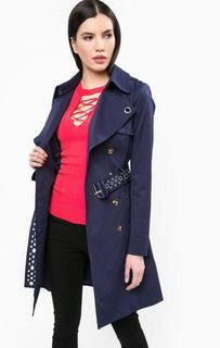 Хлопковый тренчкот с металлическим декором Guess