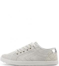 Кеды на шнуровке серого цвета S.Oliver