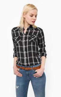 Синяя рубашка в клетку Wrangler