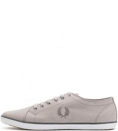 Текстильные серые кеды Fred Perry