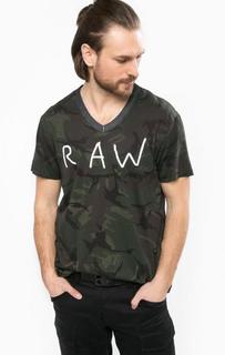 Хлопковая футболка в круглым вырезом G Star RAW