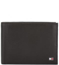 Кожаное коричневое портмоне Tommy Hilfiger