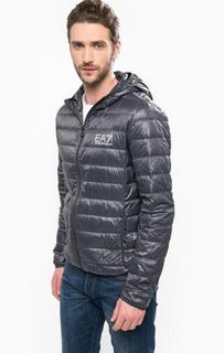 Легкий пуховик с капюшоном EA7