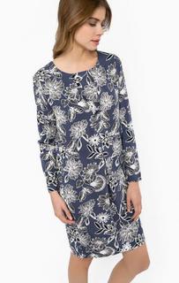 Платье из вискозы с цветочным принтом Ichi