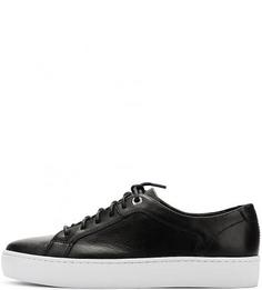 Кожаные кеды на контрастной подошве Vagabond