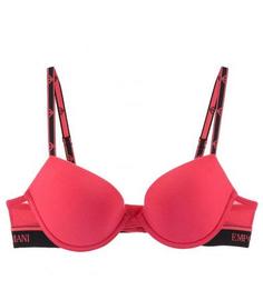 Хлопковый бюстгальтер с эффектом push-up Emporio Armani